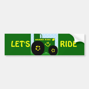 BIG GREEN TRACTOR BUMPER STICKER
