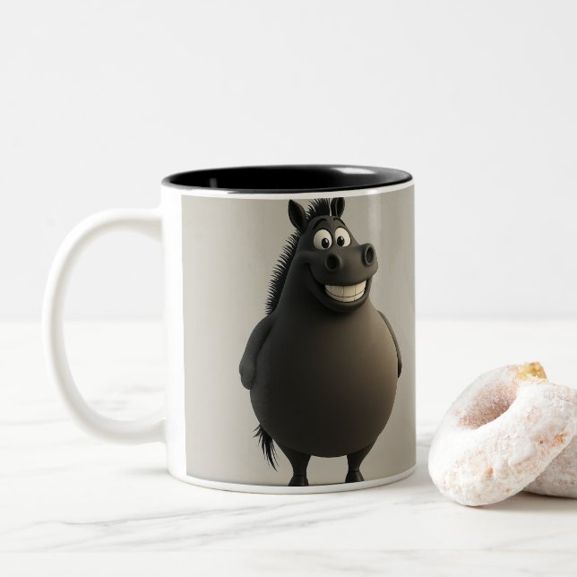 Big Grin Horse Mug (With Donut)