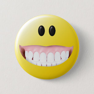 Big Gums Face 6 Cm Round Badge