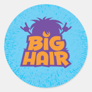 Big Hair Band Logo Classic Round Sticker