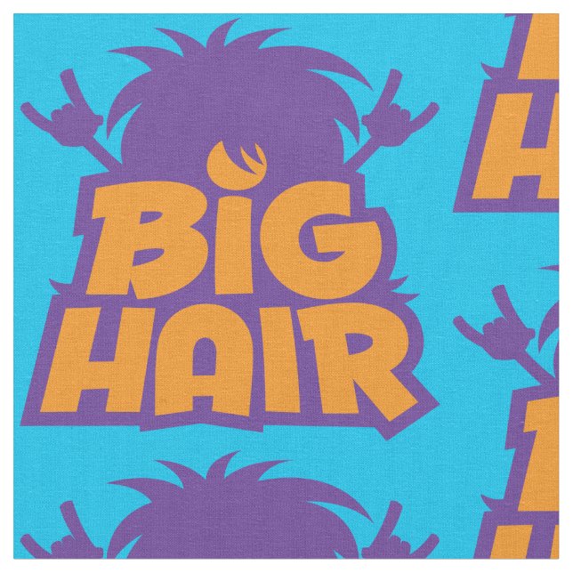Big Hair Band Logo Fabric (Close Up)