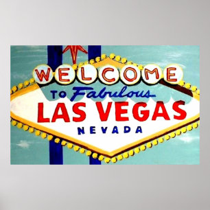 BIG HAND PAINTED LAS VEGAS SIGN DAYTIME