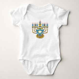 Big Happy Hanukkah Baby Bodysuit