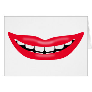 Big Happy Smiling Mouth Card