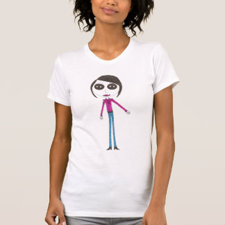Big Head Button girl T-Shirt
