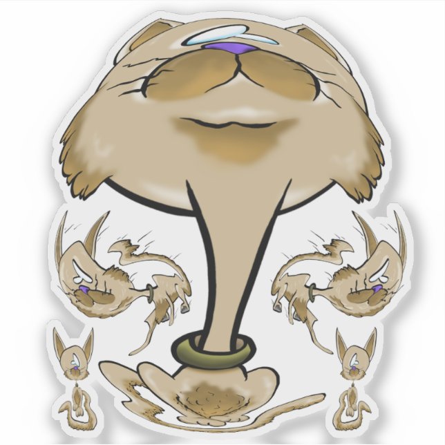 Big Head Cat family (Front)