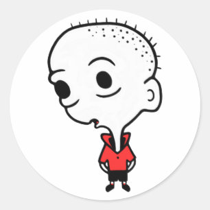 Big Head Classic Round Sticker