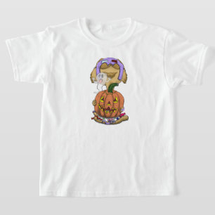 Big Head Halloween Cat T-Shirt