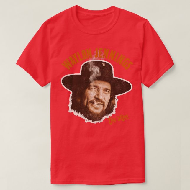Big Head Hoss Waylon Jennings Tribute T-Shirt (Design Front)