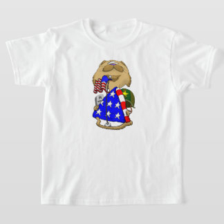 Big Head Memorial Day Cat T-Shirt