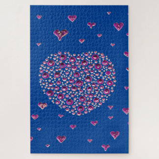 Big Heart Blue Jigsaw Puzzle