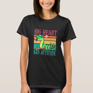 Big Heart But Bad Attitude Poisonus Animal Snake T-Shirt