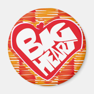Big heart/Corazon Grande love by Masanser pixelat Magnet