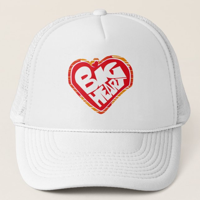 Big heart/Corazon Grande love by Masanser pixelat Trucker Hat (Front)