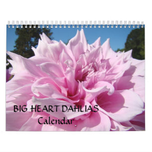BIG HEART DAHLIAS Calendar Friends Gifts Holidays
