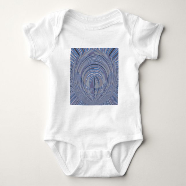 Big Heart Seamless Design Baby Bodysuit (Front)