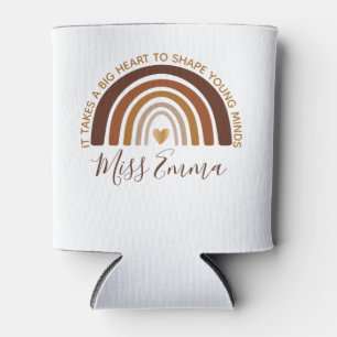 Big Heart to Shape Young Minds Teacher Can Cooler