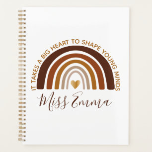 Big Heart to Shape Young Minds Teacher Planner