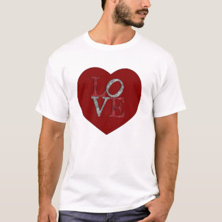 Big heart with sparkling LOVE! T-Shirt