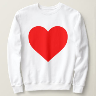 BIG HEART women's white sweatshirt
