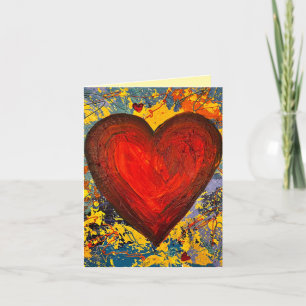 Big Hearts Folded Thank You Card