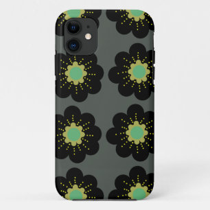 Big Hippie Flowers Black Case-Mate iPhone Case