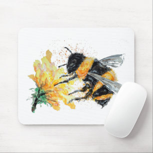 Big Honey Bee collecting Pollen Mouse Mat