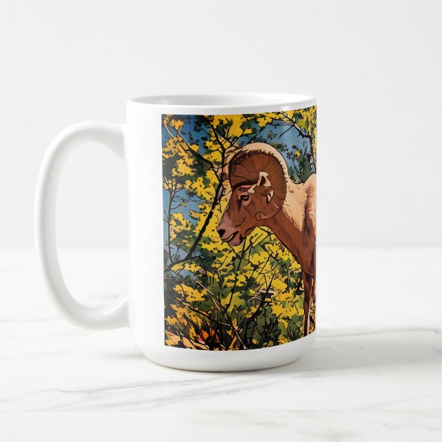 Big Horn Sheep Ram Coffee Mug (Left)