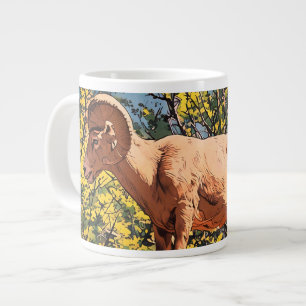 Big Horn Sheep Ram Large Coffee Mug