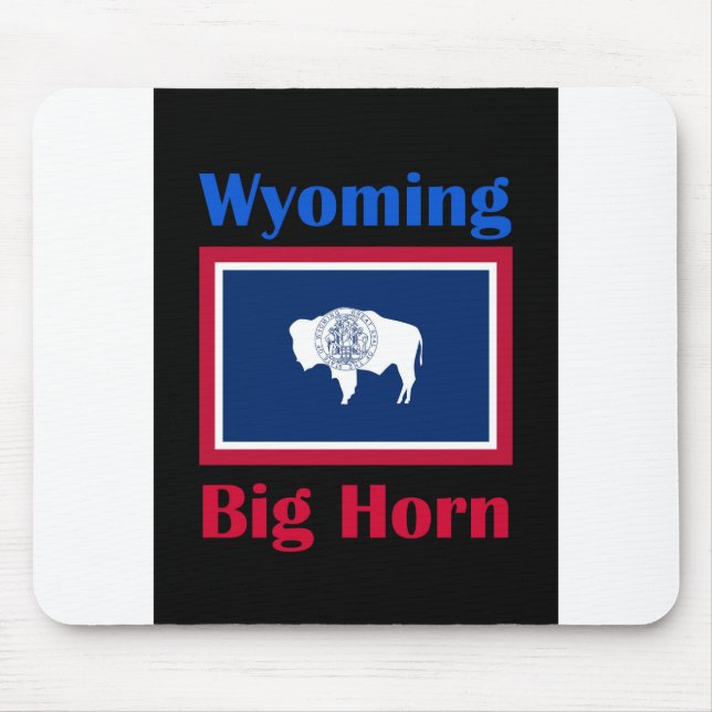 Big Horn Wyoming Mouse Mat (Front)