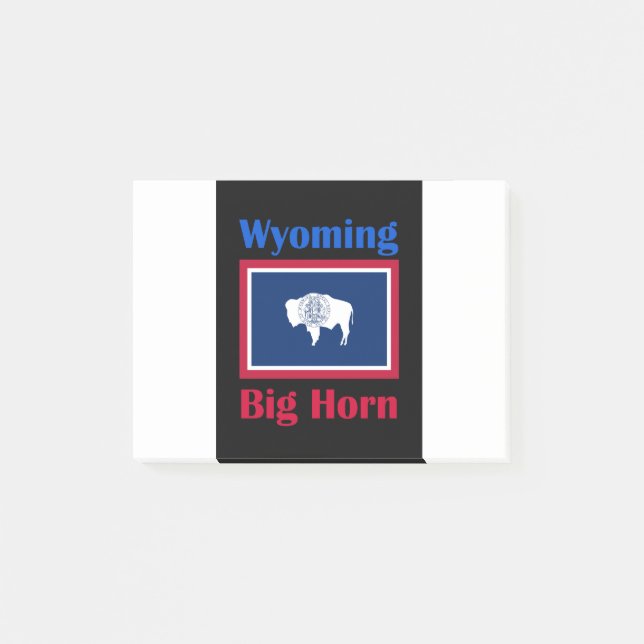Big Horn Wyoming Post-it Notes (Front)