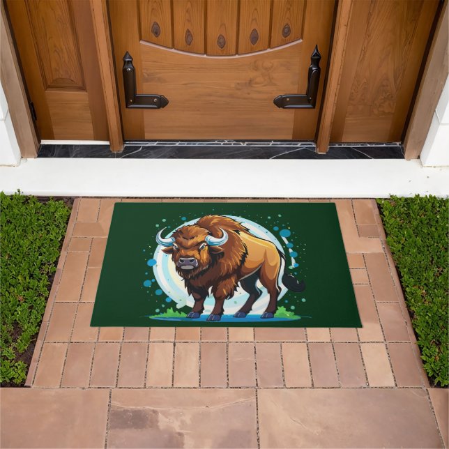 big horned bison doormat (Outdoor)