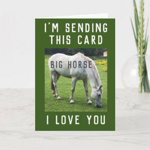 Big Horse I Love You Card