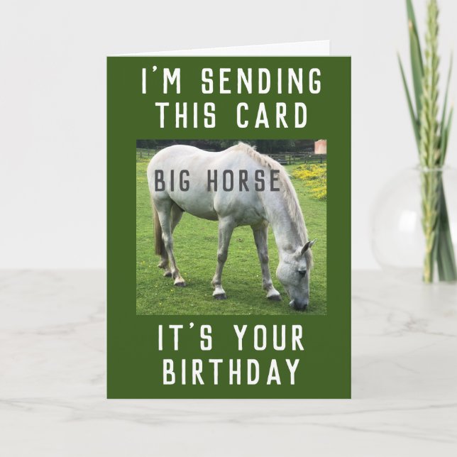 Big Horse It's Your Birthday Card (Front)