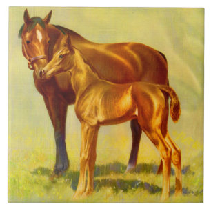 big horse little horse tile