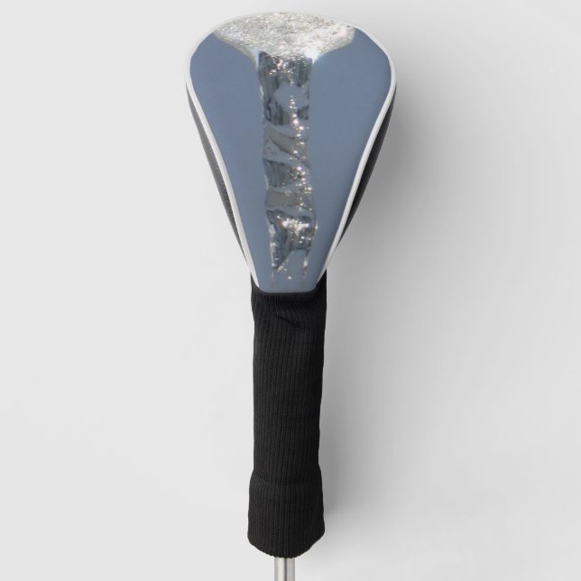 Big Icicle In Blue Sky Golf Head Cover (Front)
