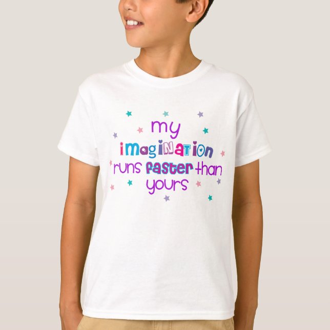 Big imagination kids shirt (Front)