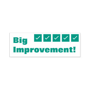 "Big Improvement!" Teacher Feedback Rubber Stamp
