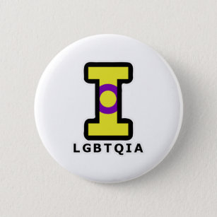 Big Intersex I in LGBTQIA 6 Cm Round Badge