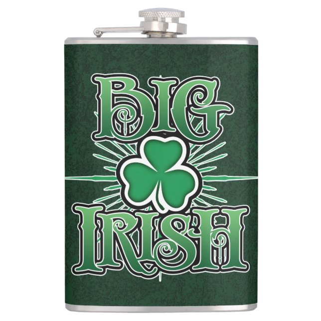 Big Irish Hip Flask (Front)