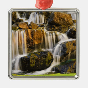 Big Island, Hawaii. Cascading stream, Big Island Metal Tree Decoration