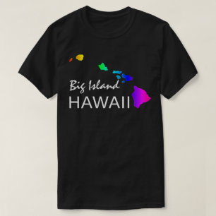 BIG ISLAND - HAWAII ISLANDS NEON RAINBOW T-Shirt