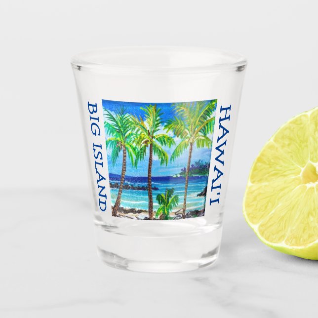 BIG ISLAND HAWAII SHOT GLASS (Front)