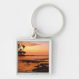 Big Island, Hawaii. Sunset, Big Island Hawaii. 2 Key Ring
