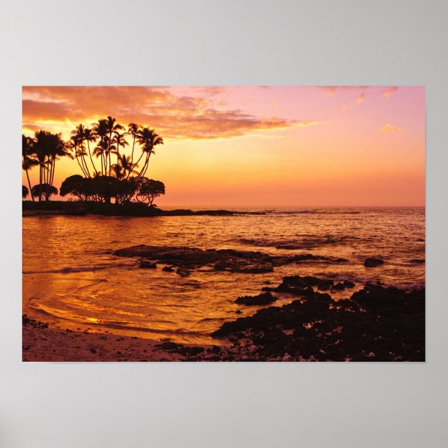 Big Island, Hawaii. Sunset, Big Island Hawaii. 2 Poster (Front)