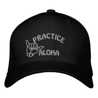 Big Island Practice Aloha Shaka (Hang loose) Embroidered Hat