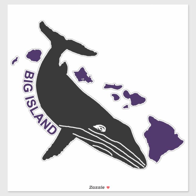 Big Island - Purple Hawaii Islands Humpback (Sheet)