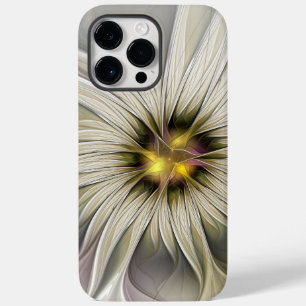 Big Ivory Flower, Abstract Modern Fractal Art Case-Mate iPhone 14 Pro Max Case