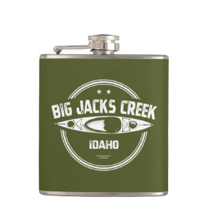 Big Jacks Creek Wild And Scenic River Idaho Kayaki Hip Flask