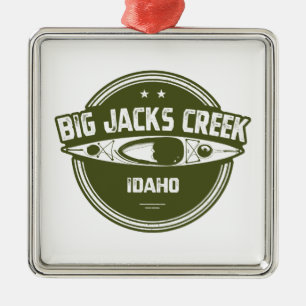 Big Jacks Creek Wild And Scenic River Idaho Kayaki Metal Tree Decoration